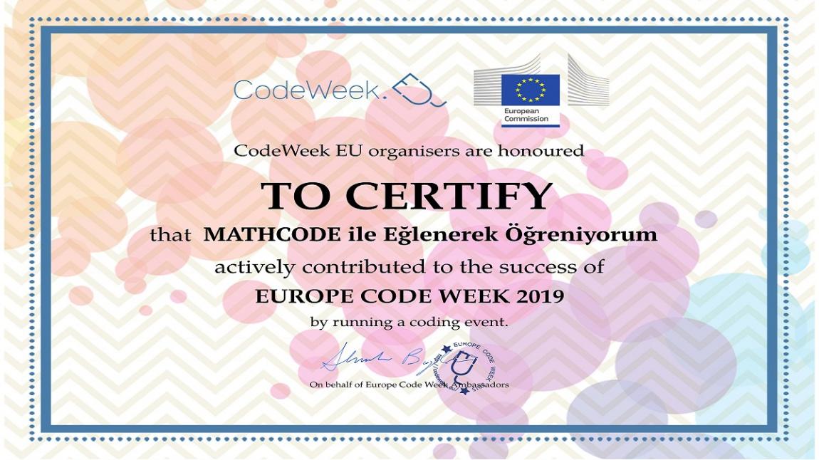 Okulumuz CodeWeek kapsamında 1. etkinliğimiz olan MATHCODE'yi gerçekleştirdi.